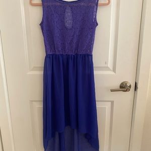 Blue Hi Low dress